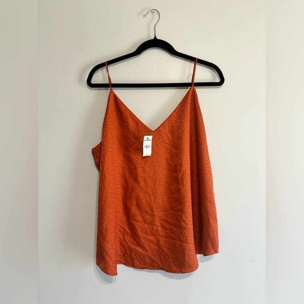Brand new Orange leopard print top from Express(XL)